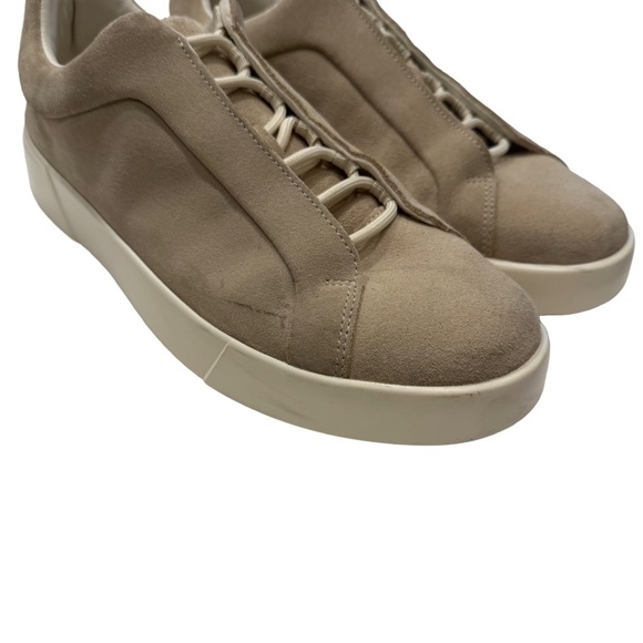 Zara Mens Taupe Suede Sneakers With White Chunky Soles NEW! Size US 9 EU 42 - Picture 2 of 10